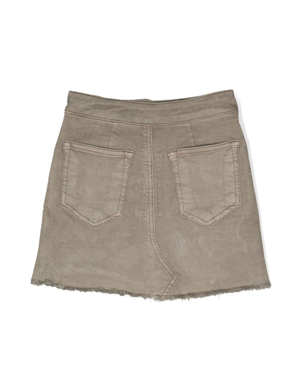 Minigonna in denim in grigio - bambina 
