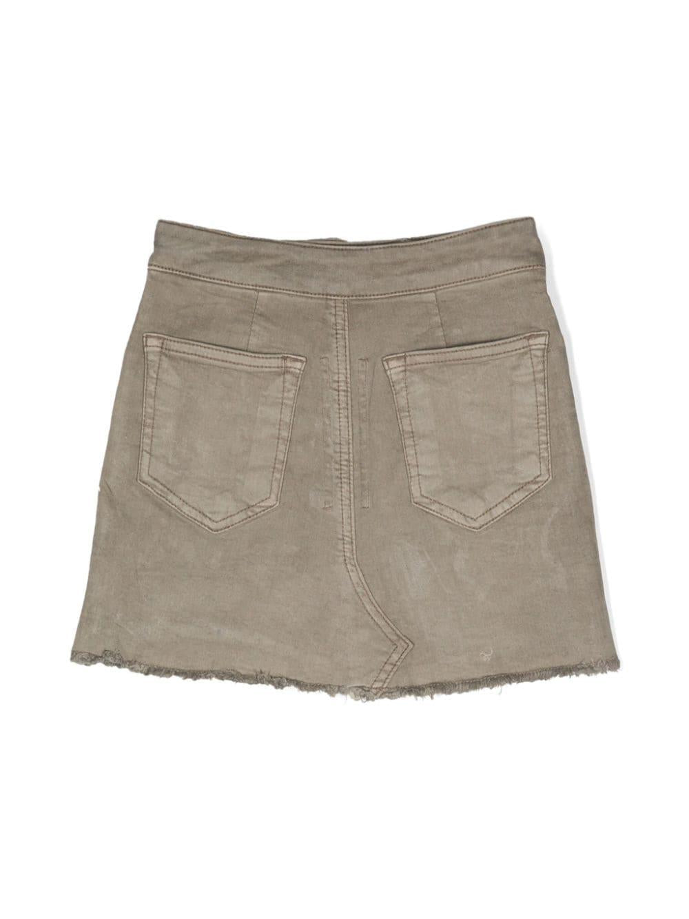 Minigonna in denim in grigio - bambina 