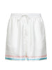 Shorts con vita elasticizzata in bianco Casablanca - uomo
