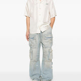 Jeans cargo con coulisse in blu Amiri - uomo 