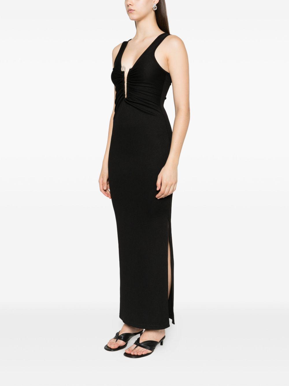Abito con strass in nero Christopher esber - donna 