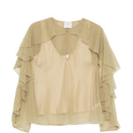 Blusa con ruches in beige Forte Forte - donna 