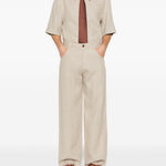 Camicia a maniche corte dao in beige Sefr - uomo 