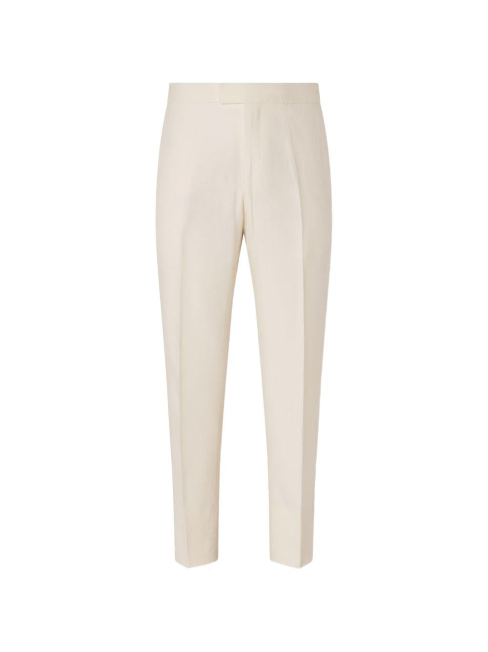 Pantaloni in lino Oasi in bianco Zegna - uomo 