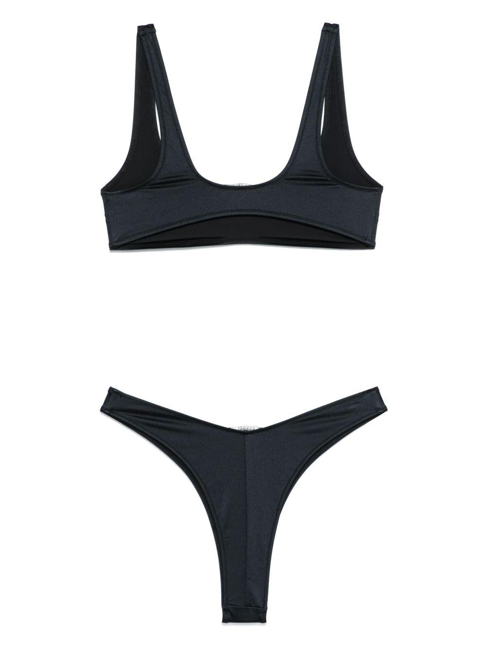 Set bikini con design elasticizzato in nero Venuja - donna 