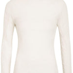 Top a maniche lunghe con design plisettato in bianco Issey miyake - donna 