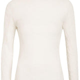 Top a maniche lunghe con design plisettato in bianco Issey miyake - donna 