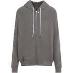 Felpa con zip in grigio Rick owens - uomo 