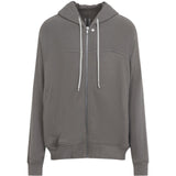 Felpa con zip in grigio Rick owens - uomo 