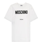 T-shirt con logo in bianco Moschino - donna 