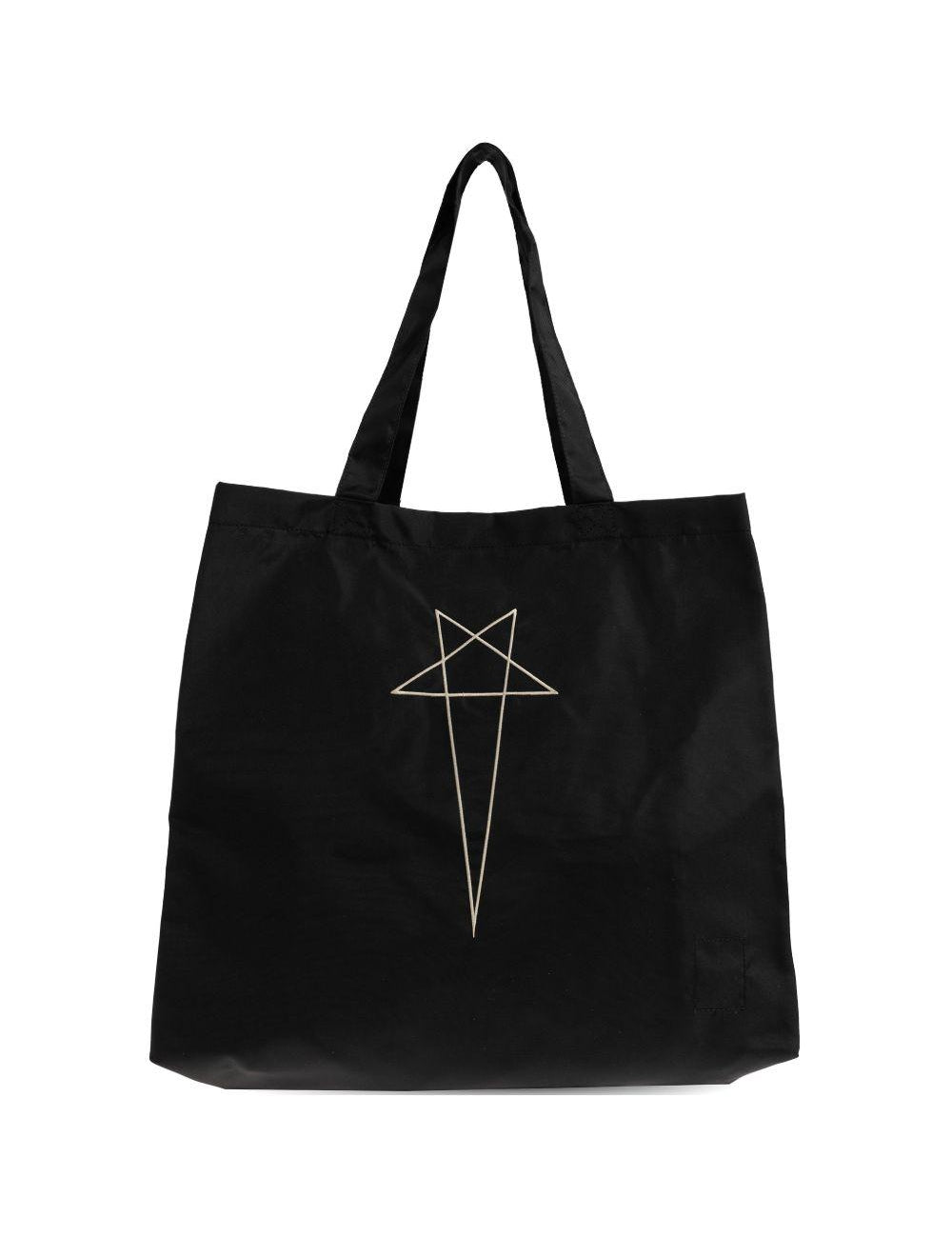 Borsa tote con stampa in nero Rick Owens DRKSHDW - unisex 