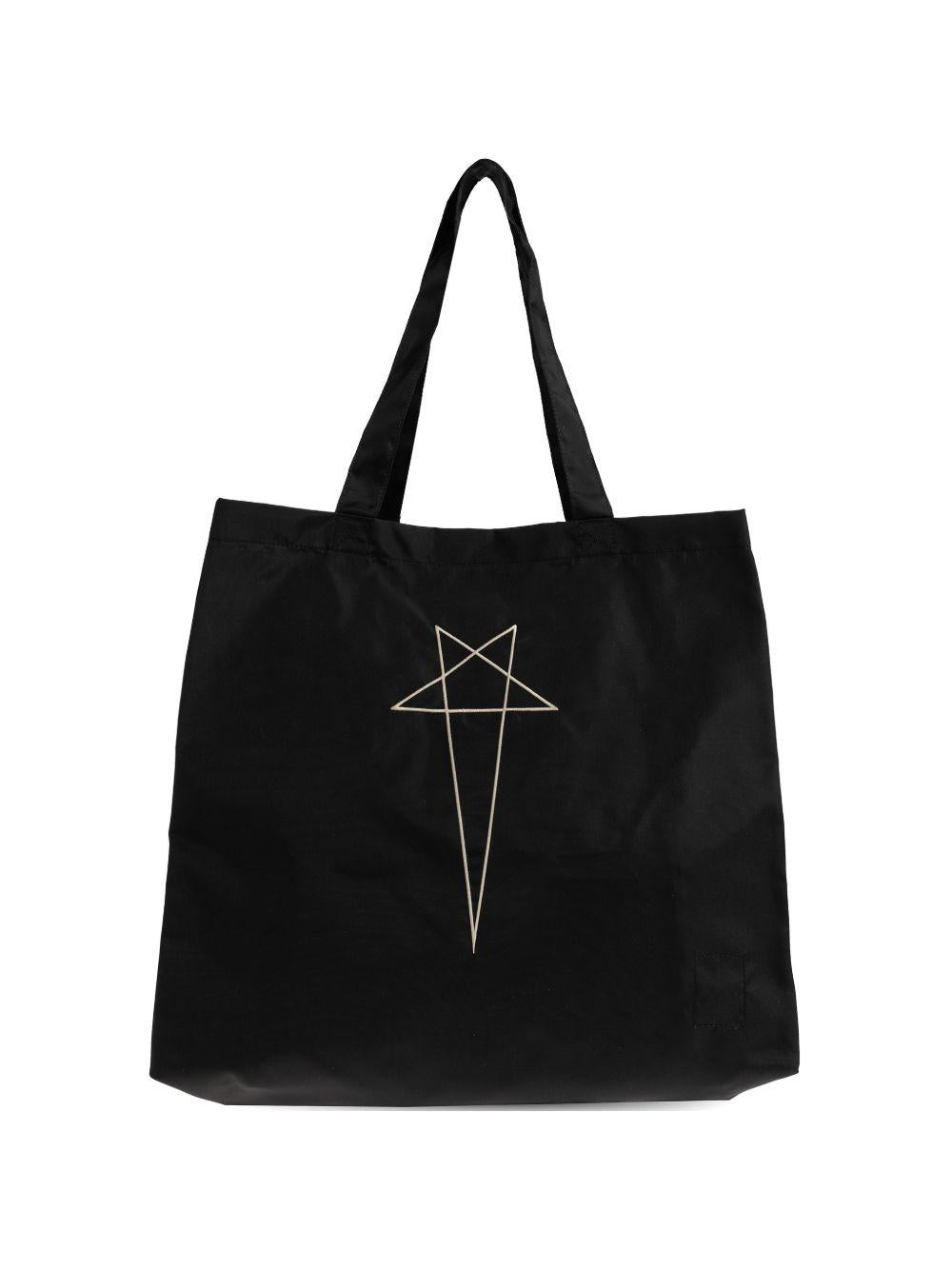 Borsa tote con stampa in nero Rick Owens DRKSHDW - unisex 