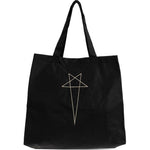 Borsa tote con stampa in nero Rick Owens DRKSHDW - unisex 