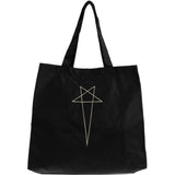 Borsa tote con stampa in nero Rick Owens DRKSHDW - unisex 