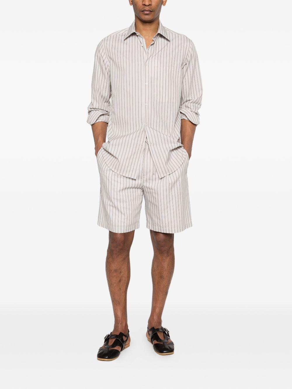 Camicia ralph a righe in beige grayed - uomo 