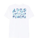 T-shirt con logo in bianco A bathing ape - uomo 