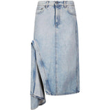 Gonna con applicazione in blu Haikure - donna 