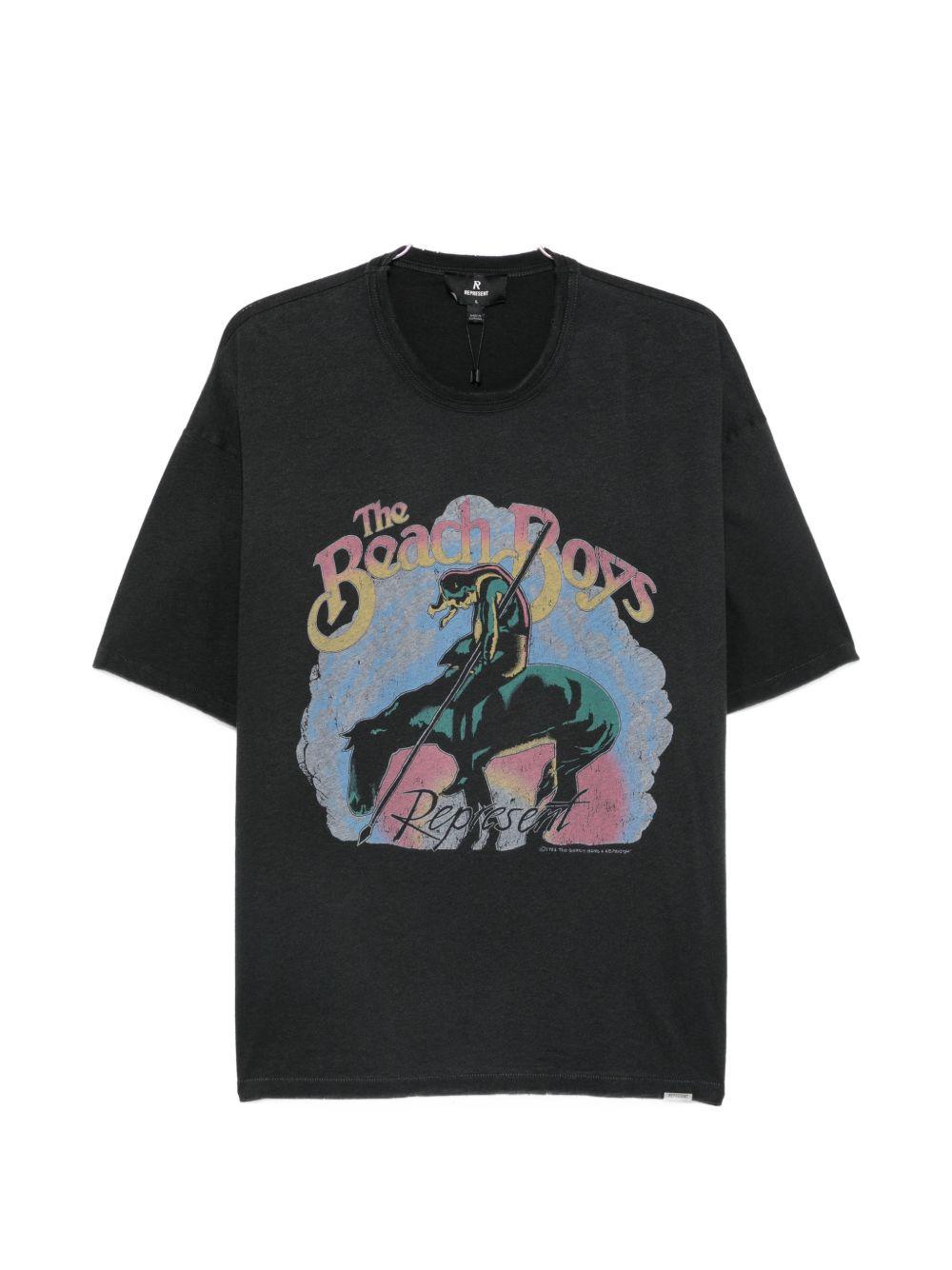 T-shirt x the beach boys endless summer in nero Represent - uomo 