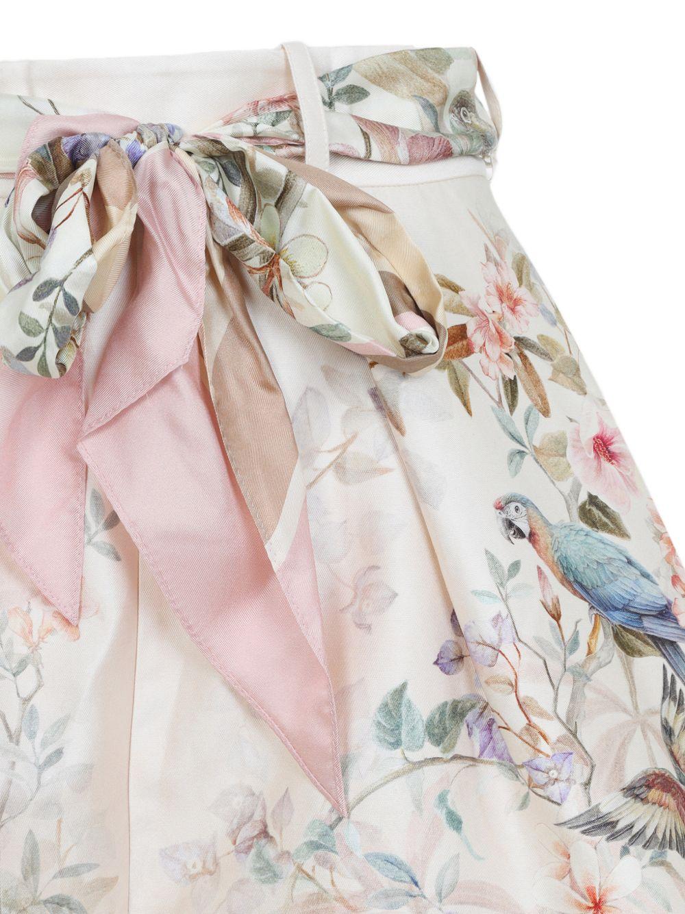Shorts a vita alta in avorio Zimmermann - donna 