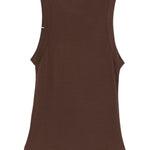 Top girocollo in marrone Aya Muse - donna 