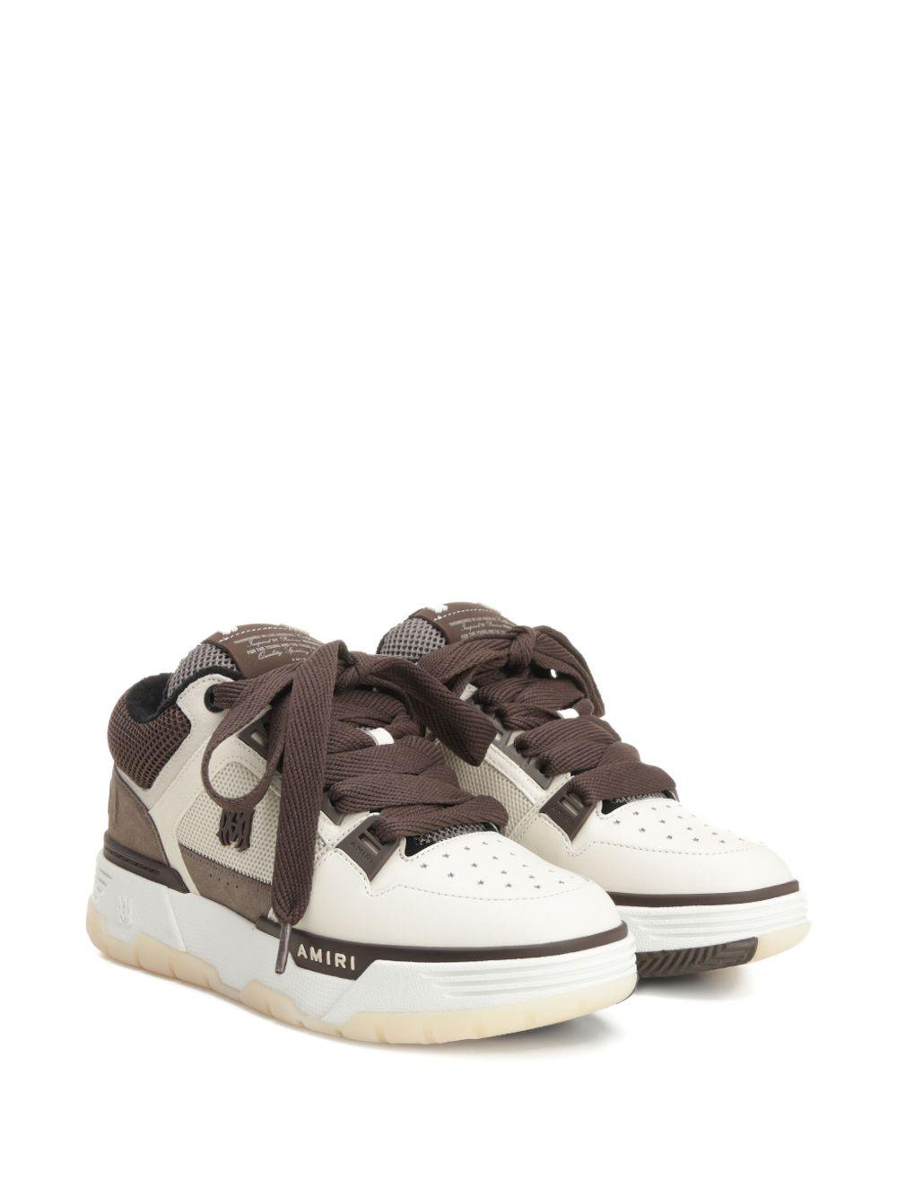 Sneakers MA-1 in bianco e marrone 