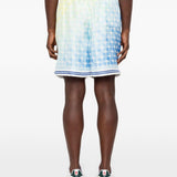 Shorts elasticizzati con fantasia in blu Casablanca - uomo 