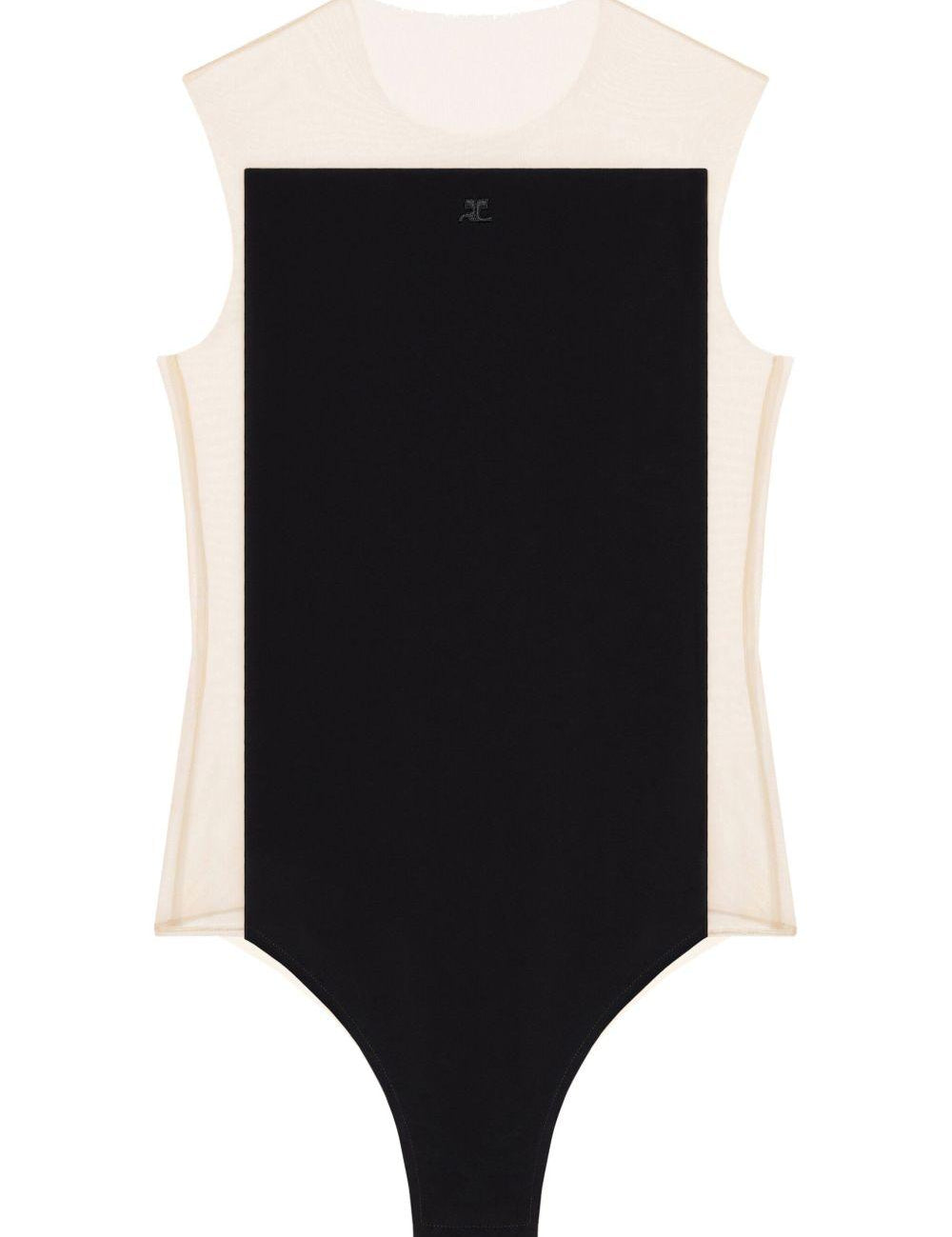 Body Illusion in nero Courrèges - donna 