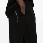 Shorts con coulisse in nero Rick owens drkshdw - uomo 