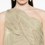 Abito asimmetrico amabe in beige Costarellos - donna 