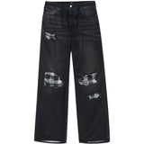 Jeans Funnel Repair con effetto vissuto in nero Amiri - uomo 