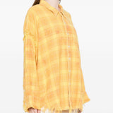 Camicia a quadri in giallo R13 - donna 