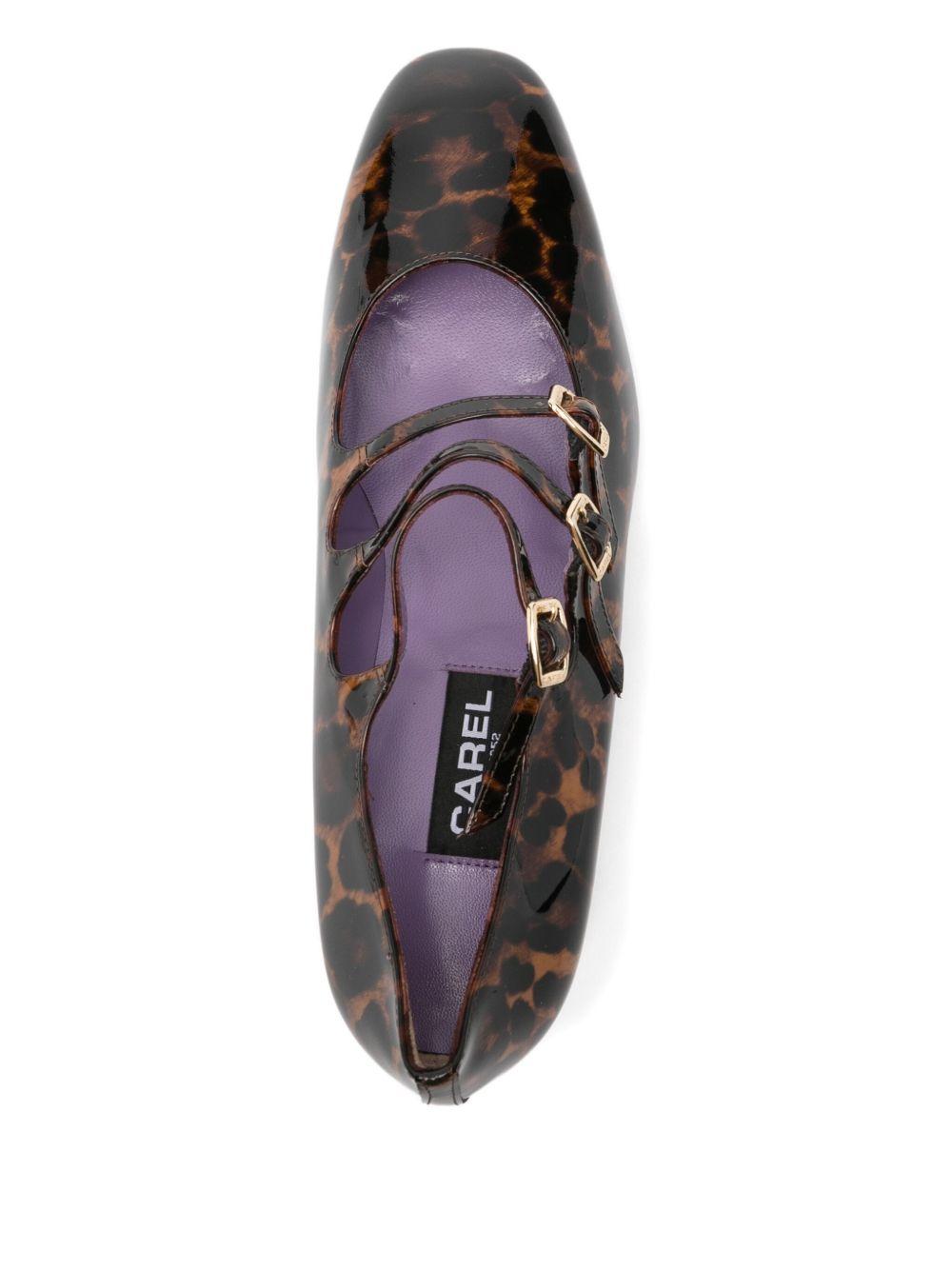 Pumps Kina leopardate 40mm in marrone Carel paris - donna 