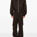Pantaloni cargo con coulisse in marrone Entire studios - unisex 