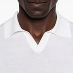 T-shirt a maglia fine con scollo a v in bianco Simkhai - uomo 