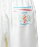 Shorts con vita elasticizzata in bianco Casablanca - uomo 