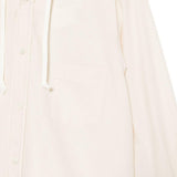 Camicia con cappuccio in avorio Comme des garcons - donna 