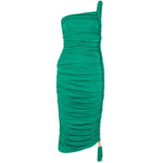 Abito midi drappeggiato Alessia in verde Simkhai - donna 