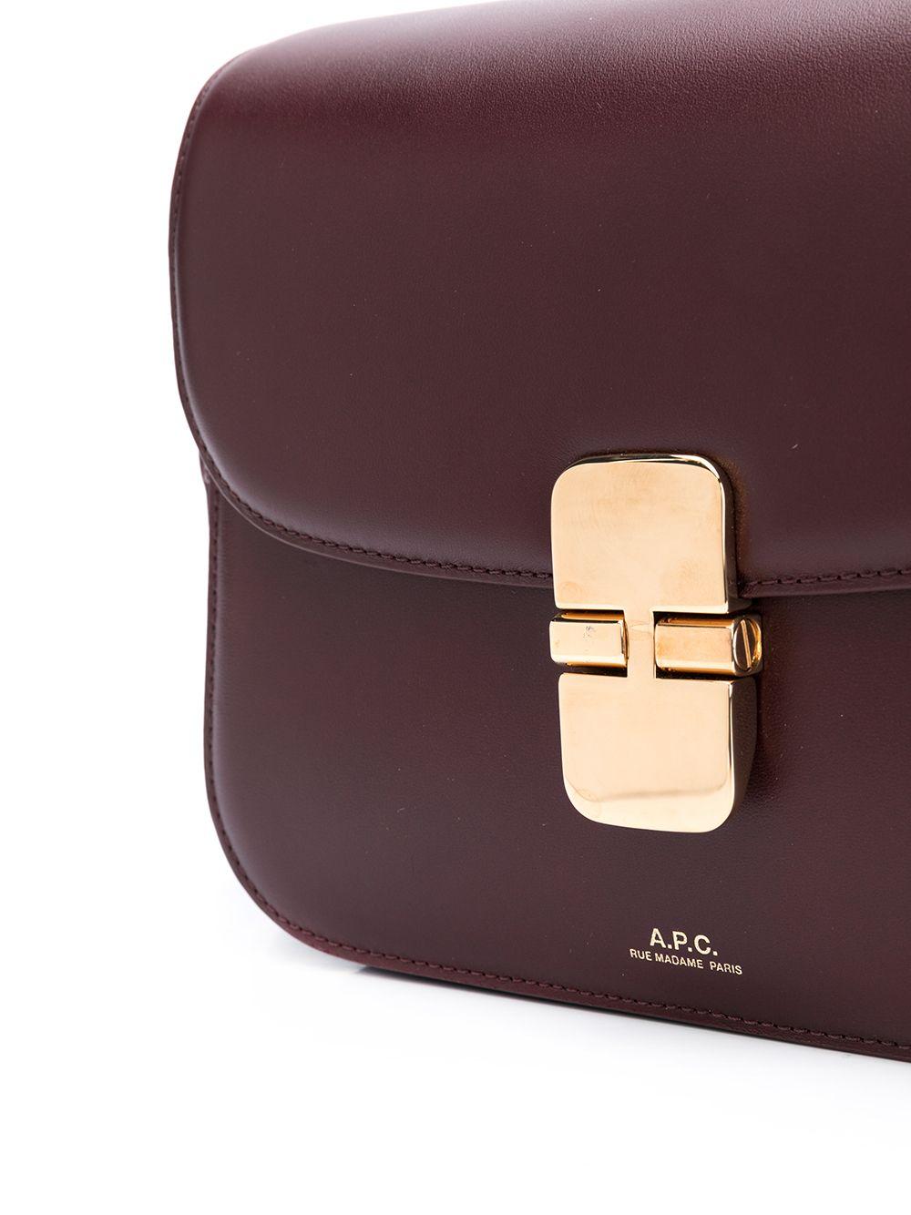 Borsa Grace small in bordeaux A.P.C. - donna 