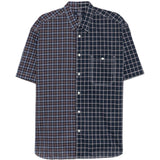 Camicia a quadretti con pannelli in blu Comme des garcons homme - uomo 