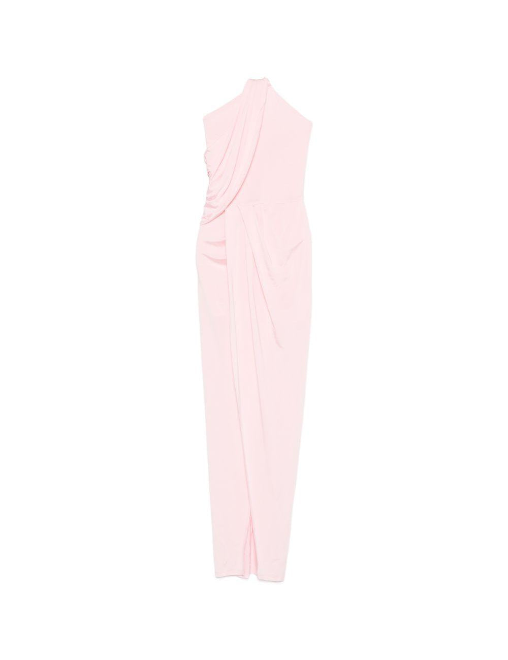 Abito lungo con collo halter in rosa Amen - donna 