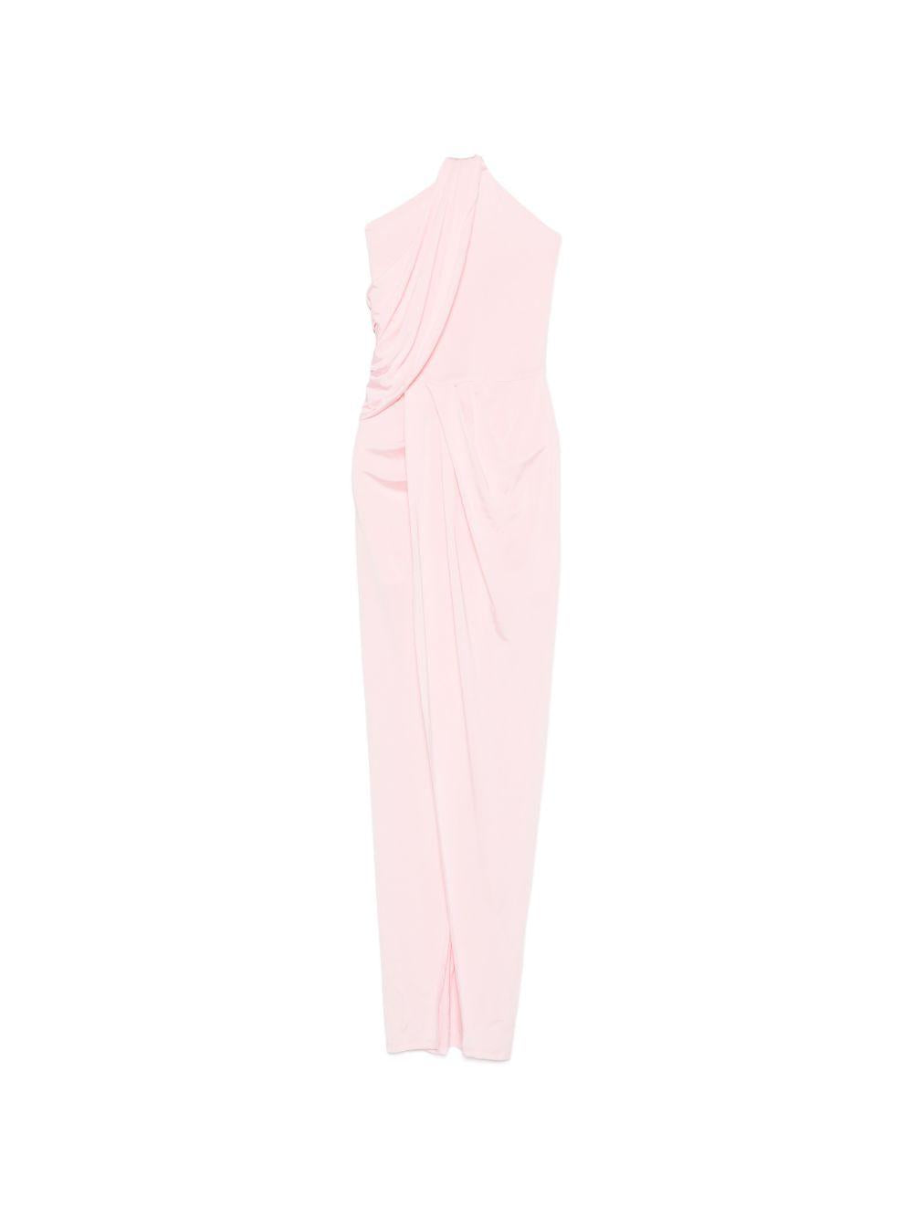 Abito lungo con collo halter in rosa Amen - donna 