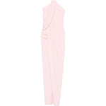 Abito lungo con collo halter in rosa Amen - donna 