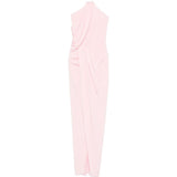 Abito lungo con collo halter in rosa Amen - donna 