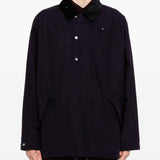 Giacca smock con cappuccio in nero Barbour x kaptain sunshine - uomo 