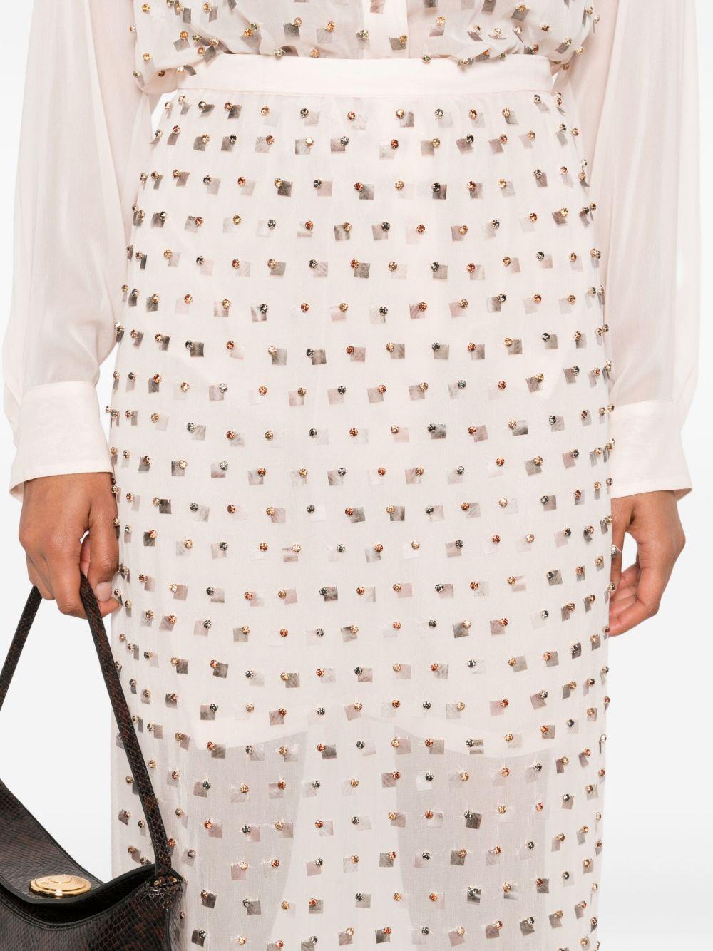 Gonna con cristalli sokna in rosa Dries van noten - donna 
