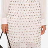 Gonna con cristalli sokna in rosa Dries van noten - donna 