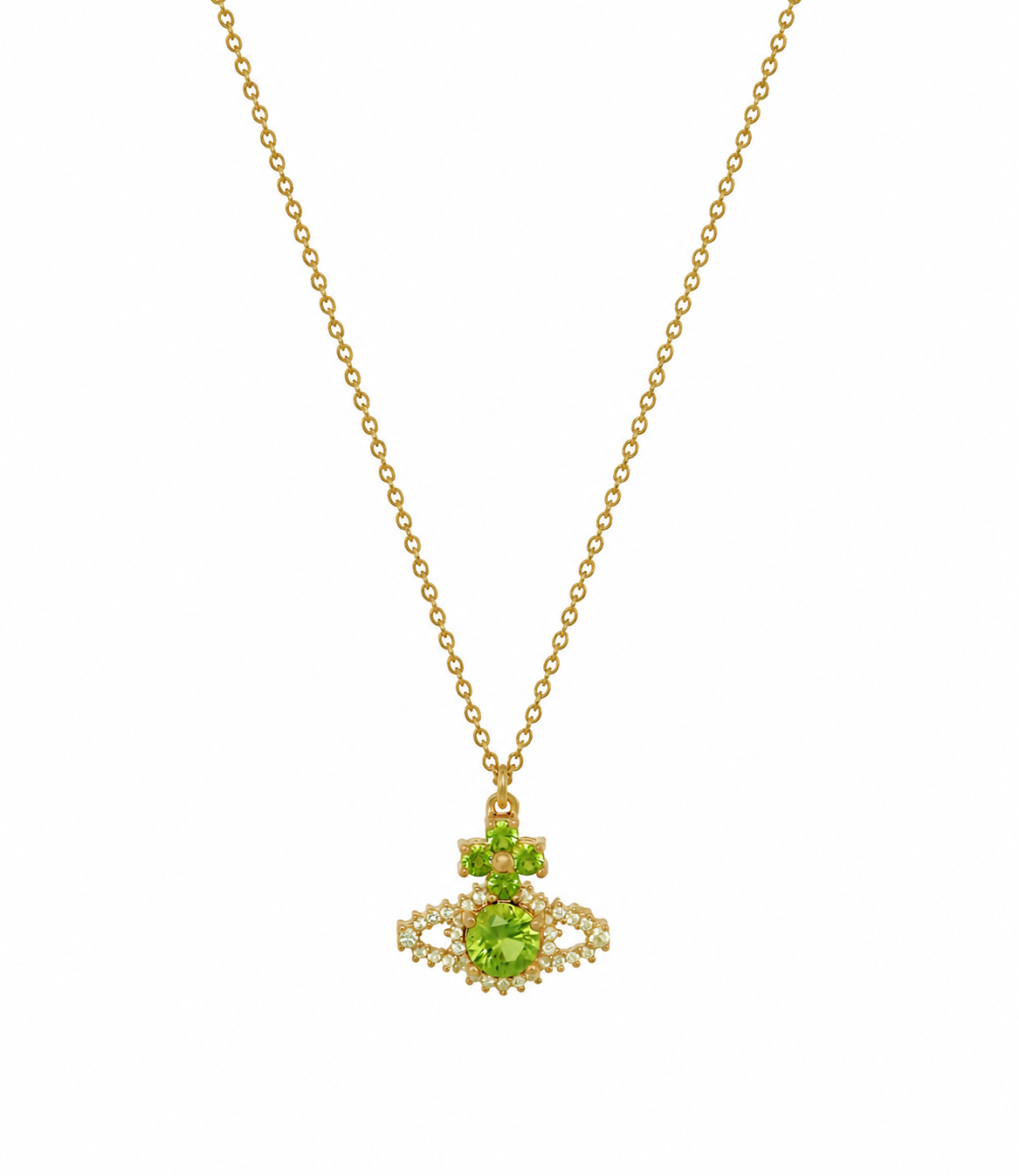 Collana Valentina orb in oro e verde vivienne westwood - donna 