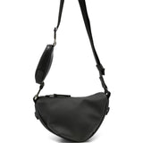 Borsa a tracolla con zip in nero Rains - unisex 