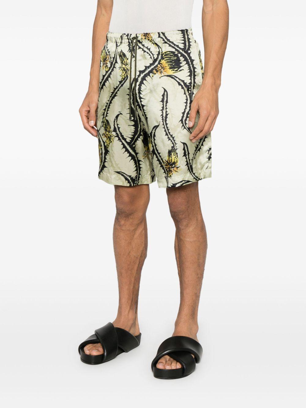 Short piperi con stampa cardo multicolore Dries van noten - uomo 
