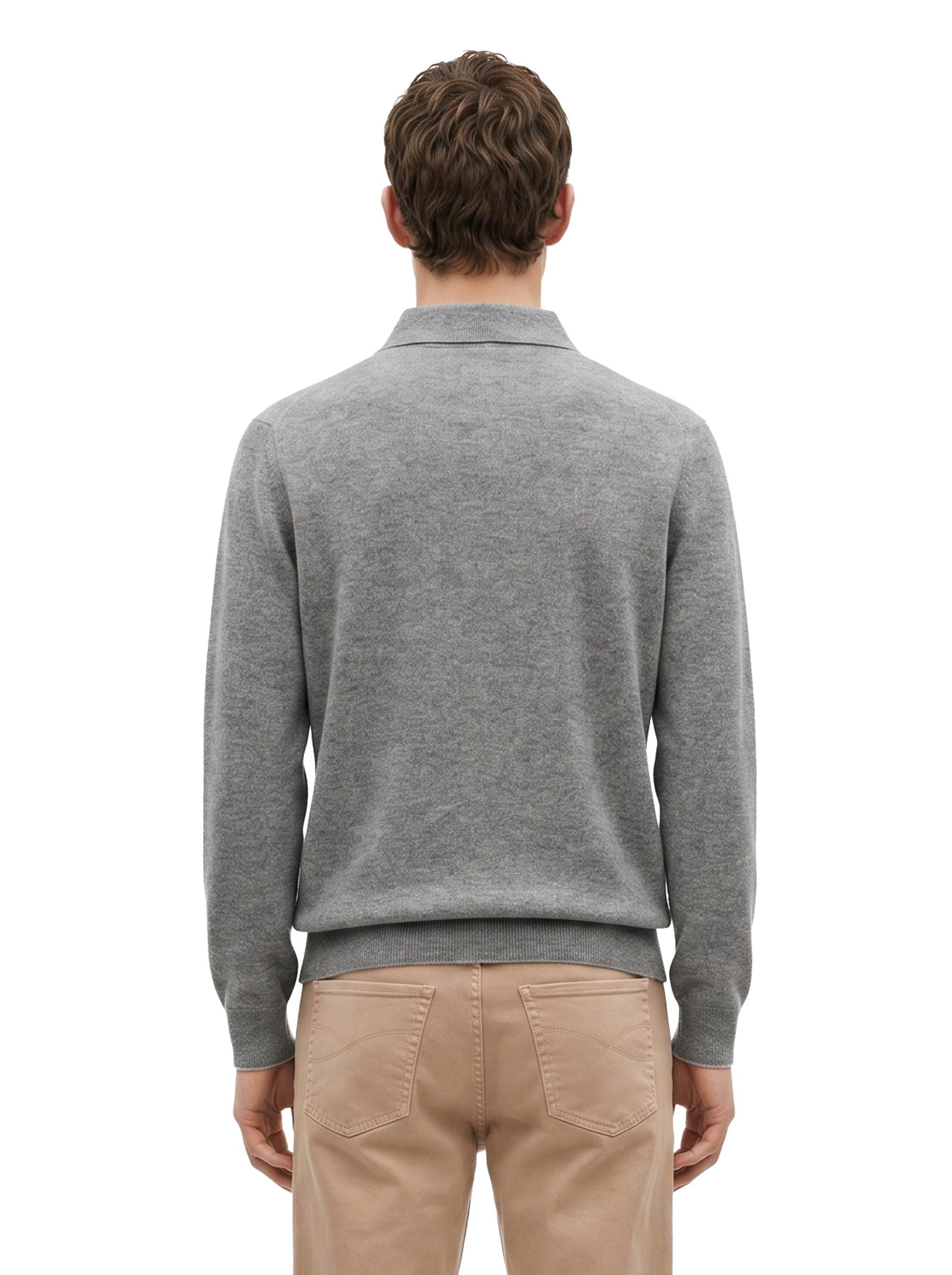 Polo in cotone piquet blu navy 